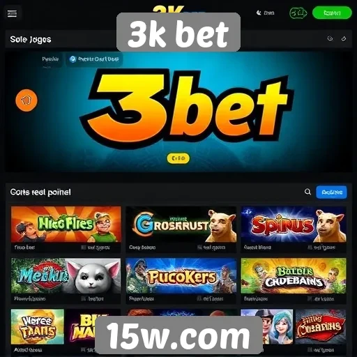 Comparação de jogos disponíveis no 3k bet